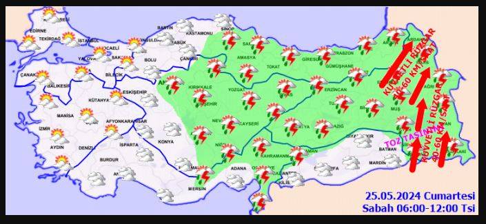 Ankara'nın kuzey ve batısı için gök gürültülü sağanak uyarısı 16